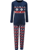 Erwin Müller Single-Jersey Kinder-Schlafanzug in dunkelblau