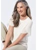 GOLDNER Bluse Bluse mit aufregender Ärmellösung in cremeweiß
