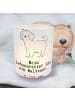 Mr. & Mrs. Panda Glas Windlicht Malteser Lebensretter mit Spruch in Transparent