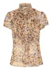 SAINT TROPEZ Langarm - Hemd LiljaSZ Gerade Passform in Birch Dot Leopard