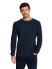 Tom Tailor Pullover MOULINE STRUCTURED CREW NECK KNIT in Blau