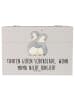 Mr. & Mrs. Panda Holzkiste Tante Schokolade mit Spruch in Grau Pastell