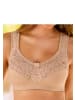 PETITE FLEUR Entlastungs-BH in toffee+weiß