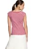 Zero  Halbarm-Shirt mit Raffung in Red/White