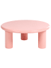 Beliani Couchtisch ITASCA in Rosa - (W) 80 x (H) 35 x (L) 80 cm