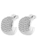 Adeliás Damen Ohrringe – Ohrstecker aus 925 Silber mit Zirkonia in silber