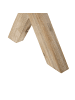 Beliani Gartenstuhl OLBIA in Grau/Braun - (W) 51 x (H) 45 x (L) 40 cm