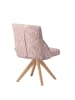 DUBI Möbel 2er-Set: Drehstuhl TALINA in Rosa - (B)49 x (H)84 x  (T)62 cm