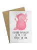 Mr. & Mrs. Panda Glückwunschkarte Axolotl Hurra mit Spruch in Weiß