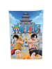 One piece One Piece Sherpa Decke 100x150 cm Kuscheldecke weich Wohndecke in Mehrfarbig