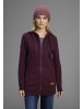 Kangaroos Kapuzensweatjacke in aubergine