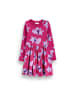 Coccodrillo Geripptes kleid mit langen ärmeln in rosa