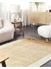 Beliani Geflochtener Teppich DEDEMLI in Beige - (W) 160 x (H) 1.5 x (L) 230 cm