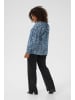 KAFFE curve Langarm-Bluse KCamina Regular fit in Black/Windsurfer Flower Print