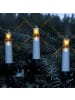 MARELIDA Kerzenlichterkette 16 Baumkerzen E10 Fassung auch für Außen L: 7,5m