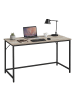 VASAGLE Tisch Barnet in Greige-Schwarz - (B)135 x (H)75 x (T)60 cm