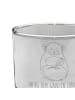 Mr. & Mrs. Panda Whiskey Glas Chinchilla Blume mit Spruch in Transparent