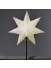 STAR Trading Tischlampe Stern 'Frozen', weiß, 55cm in Weiß