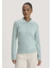 Hessnatur Hessnatur Polo-Pullover Regular aus Bio-Schurwolle mit Cahsmere in polargrün