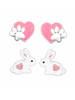 schmuck23 Ohrstecker Set Hase Pfote 925 Silber