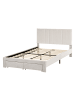 Beliani Doppelbett LONZAC in Weiß - (W) 125 x (H) 90 x (L) 208 cm