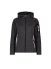 cmp Fleecejacke WOMAN JACKET FIX HOOD in Schwarz