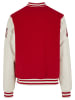 FUBU College Jackets in red/offwhite