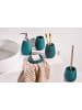 Beliani 5-tlg Badezimmer-Zubehör QUILCA in Blau