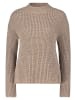 BETTY & CO Strickpullover mit Struktur in Camel/Grey