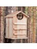 relaxdays Eulen Nistkasten in Natur - (B)25 x (H)38,5 x (T)28 cm