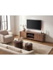 Beliani TV-Schrank COWELL in Braun/Schwarz - (W) 180 x (H) 55 x (L) 40 cm