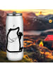 Mr. & Mrs. Panda Thermo Trinkflasche Bär Lied ohne Spruch in Weiß
