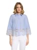 CARTOON Casual-Bluse mit Stickerei in Hellblau
