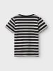 name it T-Shirt 2er-Set Print Design Rundhals Kurzarm in Schwarz-Blau