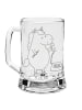 Mr. & Mrs. Panda Bierseidel Einhorn Sekretärin ohne Spruch in Transparent