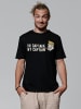 wat? Apparel T-Shirt Oh captain my captain in Schwarz
