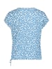 BETTY & CO Casual-Shirt mit Tunnelzug in Weiß/Blau
