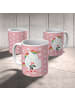 Mr. & Mrs. Panda Kindertasse Einhorn Traurig ohne Spruch in Rot Pastell