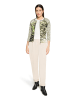 Betty Barclay Shirtjacke mit Rippenstruktur in Khaki/Cream