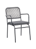 Beliani 8er-Set Gartenstuhl TACENO in Grau