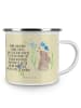 Mr. & Mrs. Panda Emaille Tasse Hase Blume mit Spruch in Blumig