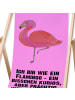 Mr. & Mrs. Panda Gartenliege Flamingo Classic mit Spruch in Aquarell Pink