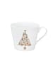 Krasilnikoff Happy Cup Tasse aus Christmas Tree Gingerbread in weiss