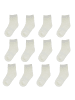 Yalion 12er-Set Yalion Baby Langsocken – bequem, weich & alltagstauglich, Weiß 