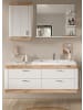 Inn.Furn Spiegel Badezimmer weiß 80 cm, Wandspiegel mit Regal