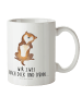 Mr. & Mrs. Panda Tasse Hund Streicheln mit Spruch in Weiß