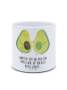 Mr. & Mrs. Panda Pflanzgefäß Avocado Pärchen mit Spruch in Weiß