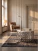 KADIMA DESIGN Couchtisch indischer Marmor, handgefertigt, fertig montiert in Silber-Weiß