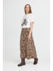 Pulz Rock PZCHARLOTTE Regular fit in Brown Animal Printed