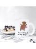 Mr. & Mrs. Panda Tee Tasse Bär Hula Hoop mit Spruch in Transparent
